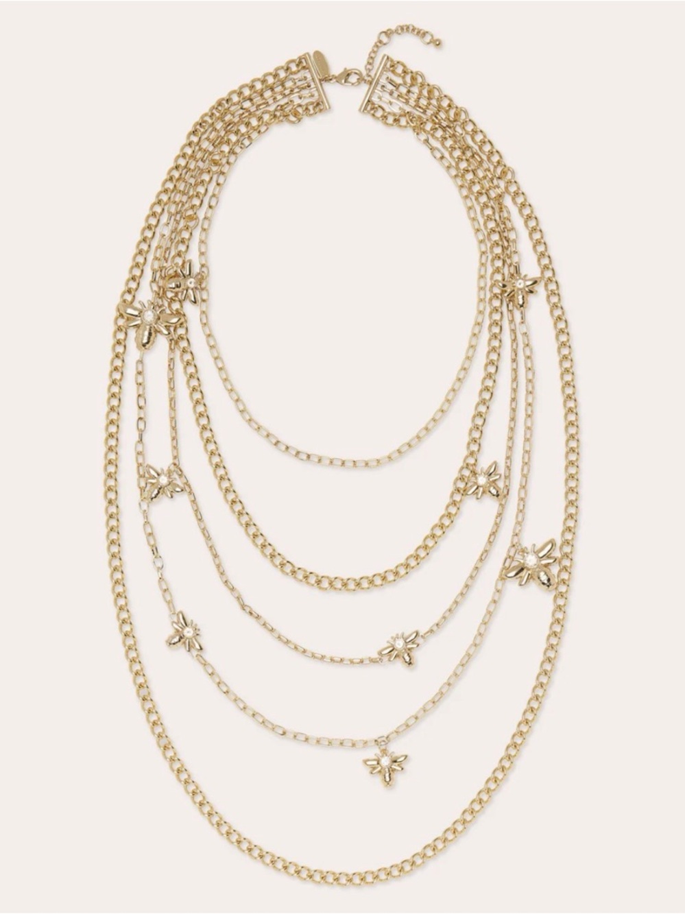 Ramy Brook New York Angie Layered “Bee Charm Necklace”